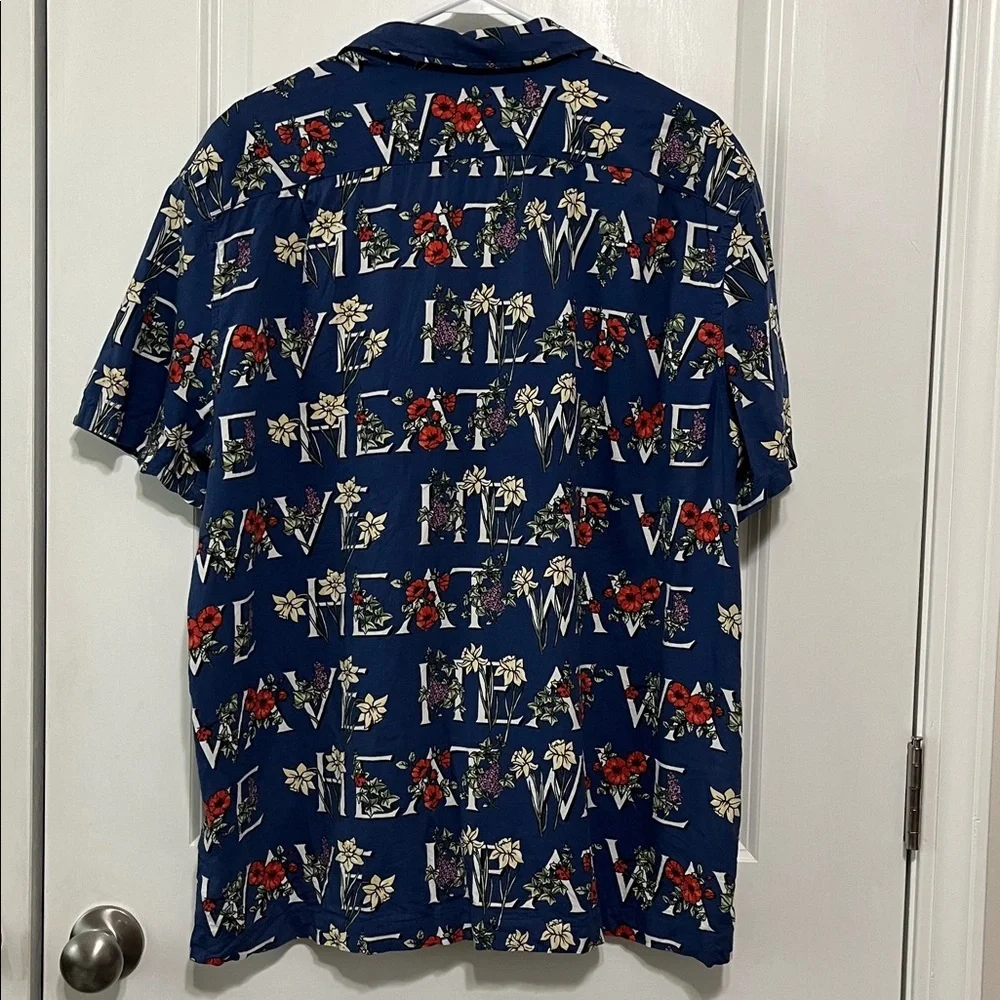 J. Crew Hawaiian Shirt Tropical Floral Print Large